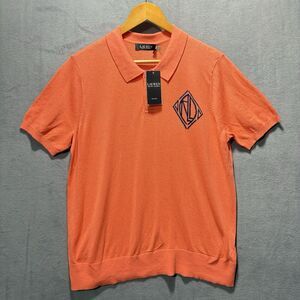 Lauren Ralph Lauren LRL Portside Coral Jersey Polo Sz 2XL NWT $95 Knit Logo